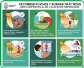 Se insta a la población a extremar las medidas de protección ante la previsión de altas temperaturas en los próximos días Se insta a la población a extremar las medidas de protección ante la previsión de altas temperaturas en los próximos días