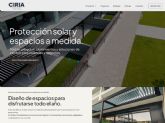 CIRIA Toldos lanza su nueva p�gina web con un diseno m�s intuitivo y una completa exposici�n de productos y proyectos realizados