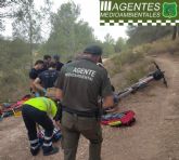 Rescatan a un ciclista herido por una ca�da fortuita ocurrida en Las Navetas