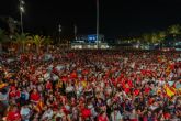 Miles de cartageneros disfrutaron de la victoria en una noche sin incidentes