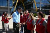 Pedro S�nchez recibe en el aeropuerto Adolfo Su�rez Madrid-Barajas al equipo START de la AECID a su regreso de Venezuela