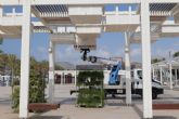 El Ayuntamiento de Cartagena renueva las p�rgolas del puerto con m�s de 600 nuevas plantas