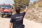 Los Bomberos evitan la propagaci�n de un incendio en la Algameca Chica