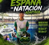El joven totanero Mario Desviat destaca en el Campeonato de España de Natación Adaptada tras solo cuatro meses de entrenamiento