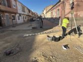 Finalizan las obras de reparación de la red de saneamiento en el cruce de las calles Valle del Guadalentín y Quevedo a falta del asfaltado
