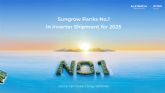 Sungrow mantiene el liderazgo mundial en env�os de inversores fotovoltaicos seg�n S&P Global
