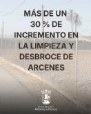 El Ayuntamiento incrementa m�s de un 30 % la limpieza de arcenes en caminos del municipio