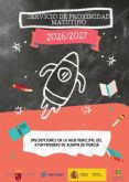 Abierto el plazo de inscripci�n para el Servicio Municipal de Proximidad Matutino del curso 2026-2027