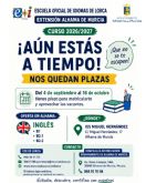 Abierto el plazo para matricularse en las plazas sobrantes de la Extensi�n de la Escuela Oficial de Idiomas en Alhama