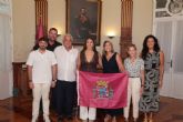 La alcaldesa recibe a la nadadora cartagenera Alba Rubio, incluida en el programa Espana 2028 de j�venes con proyecci�n internacional
