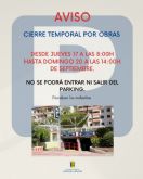 El parking municipal permanecer� cerrado temporalmente por obras del 17 al 20 de septiembre