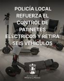 La Polic�a Local refuerza el control de patinetes el�ctricos y retira seis veh�culos