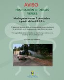 Aviso a la poblaci�n por una fumigaci�n contra los mosquitos durante la madrugada del viernes 2 de octubre