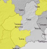 Aviso amarillo por lluvias y tormentas este viernes en Alhama