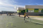 Arranca el Programa ADE en CEIP La Aljorra con la actividad de acercamiento al atletismo con el UCAM Atletismo Cartagena