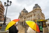 La lluvia intensa deja incidencias en calles de Cartagena