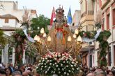 Alhama de Murcia recibe por primera vez a la Virgen de la Fuensanta en su peregrinaci�n hacia el centenario de su coronaci�n