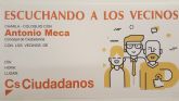 Antonio Meca reforzar el proyecto 'Escuchando a los vecinos'