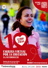 Abiertas inscripciones para la Carrera Solidaria de Entreculturas que celebra su 10° aniversario corriendo en formato virtual los días 20 y 21 de febrero