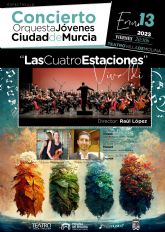 La Orquesta de Jvenes Ciudad de Murcia ofrece el concierto LAS CUATRO ESTACIONES en el Teatro Villa de Molina el viernes 13 de enero