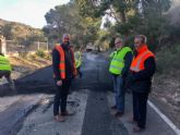 Fomento acondiciona un tramo de la carretera del Cabezo de la Plata por la que pasará la Vuelta Ciclista a la Región de Murcia