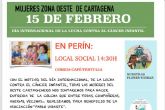 Las mujeres del oeste de Cartagena sortean una colcha solidaria a beneficio de Pablo Ugarte
