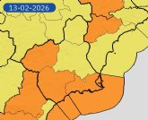 Totana activa el aviso naranja por fuertes rachas de viento ante la llegada de la borrasca Oriana