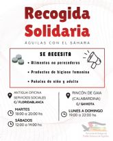 La campa&ntilde;a de solidaridad con el Sáhara continúa en Águilas con nuevos puntos y horarios de recogida