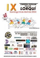 Ms de 400 corredores participan este fin de semana en la IX Carrera Popular Villa de Lorqu