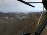 Efectivos del Infomur apagan un conato de incendio forestal en la Sierra de la Almenara