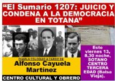 Charla coloquio El Sumario 1207: Juicio y condena a la democracia en Totana