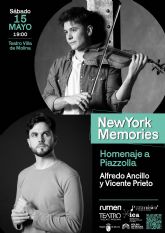 Alfredo Ancillo y Vicente Prieto ofrecen el recital de violn y piano NEW YORK MEMORIES el sbado 15 de mayo en el Teatro Villa de Molina