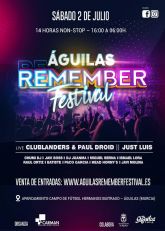 Águilas Remember Festival, que se celebrará el próximo 2 de julio, contará con los mejores DJs nacionales de música electrónica remember