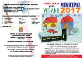 La Escuela Municipal de Verano abre sus puertas para niños de 3 a 12 años, del 26 de junio al 31 de agosto