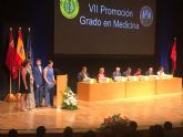 El consejero de Salud asiste a la graduacin de la VII Promocin del Grado en Medicina de la UMU