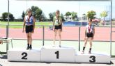 Treinta y nueve medallas para los atletas del Club Atletismo Alhama en el Regional Sub10, Sub12 y Sub14