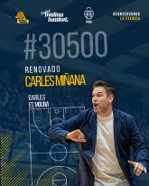 Carles Mi�ana renueva como entrenador del Ciudad Molina Basket