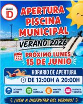Las piscinas municipales de Puerto Lumbreras abrir�n el 15 de junio para dar comienzo a la temporada de verano
