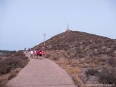 La bandera roja de la Sublevacin Cantonal de Cartagena ondea en el Castillo de La Atalaya