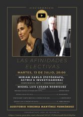 La conferencia Arte y comunidad sorda será impartida por Miriam Garlo el martes 13 de julio en el ciclo Las Afinidades Electivas de Molina de Segura