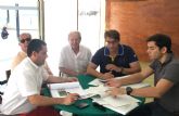 Reunin del director general de Transportes con la Junta Directiva del Club Nutico de Santiago de la Ribera
