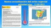 Aviso amarillo este jueves por una ola de calor que se prolongar probablemente hasta el lunes