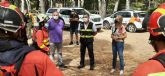 Efectivos del Plan Infomur y de la UME se ejercitan en la lucha contra incendios forestales en Sierra Espuna