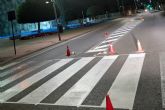 Comienza el repintado de la sealizacin horizontal en varias zonas del municipio