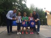 77 niños inauguran las sesiones de Jugando al Atletismo en la Calle de los 40ª Juegos del Guadalentn