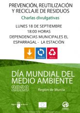 Las dependencias municipales de El Esparragal La Estación acogerán una charla divulgativa sobre prevención, reutilización y reciclaje de residuos