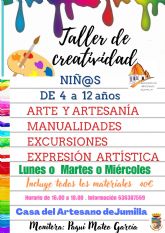 Comienzan los talleres de arte y creatividad en la Casa del Artesano de Jumilla