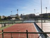 Las obras de las pistas de tenis del polideportivo Jos Barns durarn aproximadamente 3 meses