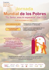 Las iglesias de San Jos y El Carmen celebran el domingo la Jornada Mundial de los Pobres