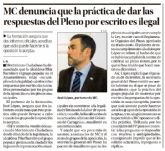 Ciudadanos acusa a MC de hacer en el Pleno lo que consideraba ilegal cuando estaba en la oposicin